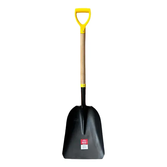 Pala Carbonera Grande Mango Corto Madera Cabo Plast Rutel