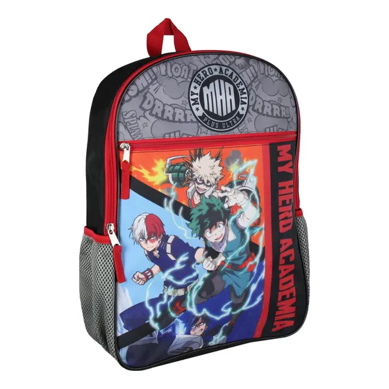 Mochila Anime My Hero Academia Deku Bakugo Shoto Multiuso Color Diseño De La Tela