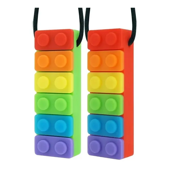 Pack 2 Mordedores Sensoriales Deficit Atencional Autismo Color Multicolor