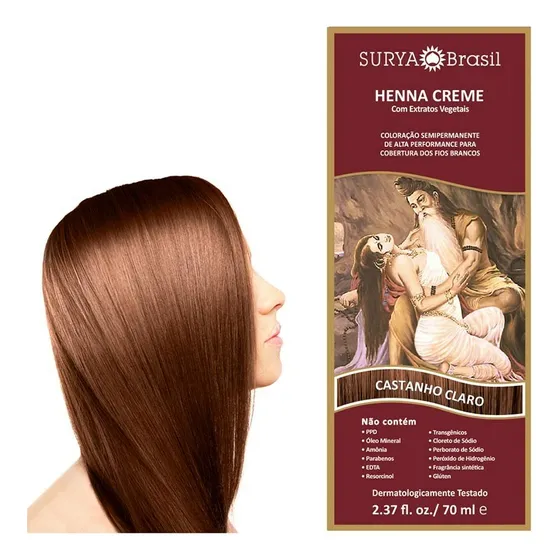 Tinta Natural Para Pelo Henna Crema 70 Ml Universo Binario