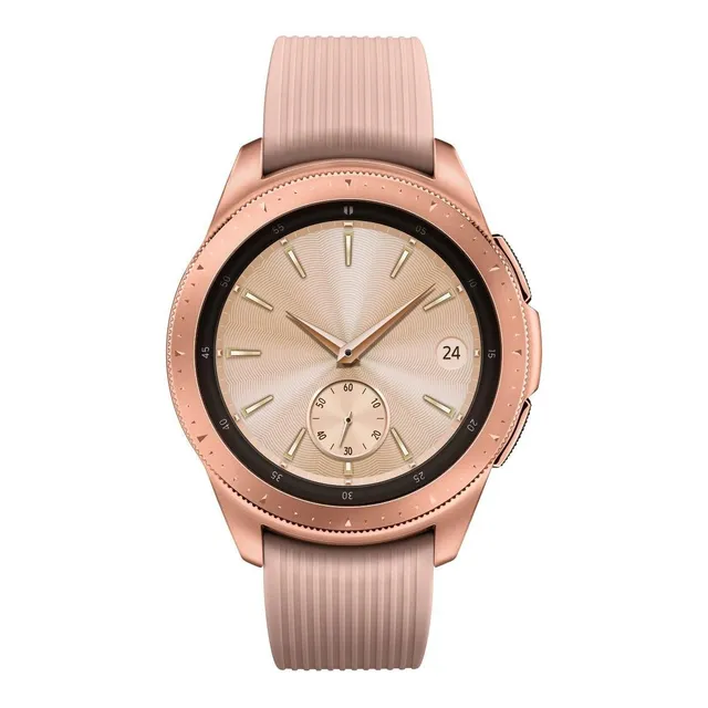 Samsung Galaxy Watch (Bluetooth) display de 1.2" con correa de silicona color rose y caja color rose gold - Bueno (Reacondicionado)