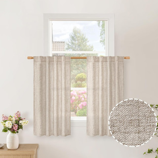 Cortinas Cortas De Lino Bgment De 30 Pulgadas De Largo Para Cortinas Cortas De Lino Bgment De 30 Pulgadas De Largo Para