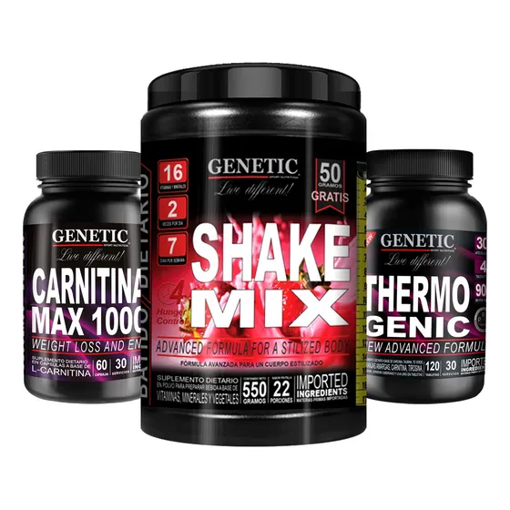 Dieta Control Shake Mix Carnitina Thermogenic 30serv Genetic