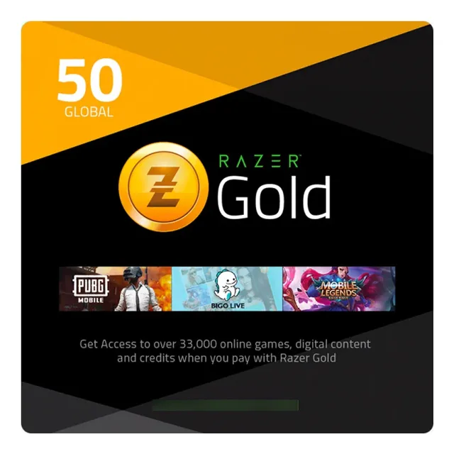 Tarjeta Gift Card Razer Gold $50 Digital - Entrega Inmediata