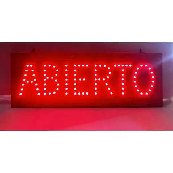 Letrero Led Abierto