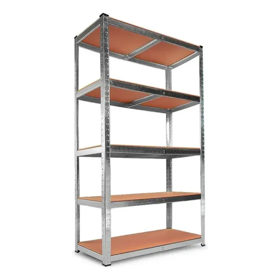 Repisa Estante Metálico Galvanizado MDF 180x90x40cm