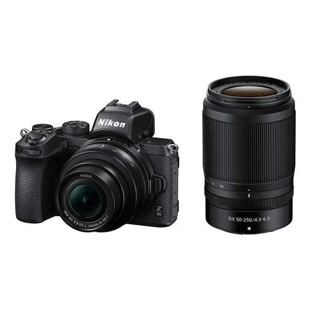Nikon Z 50 Black Mirrorless Digital Camera With 2 Lens Kit