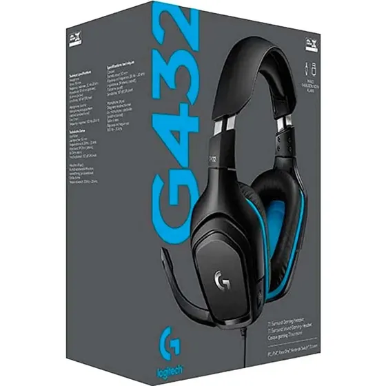 Auriculares Gamer Logitech G432 con Micrófono y Sonido Envolvente 7.1 para PC y Consola | Cuotas sin interés