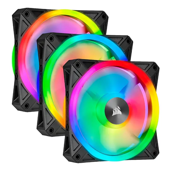 Fan Corsair  Icue Ql120 Rgb, 120mm Triple Pack Lighting Node