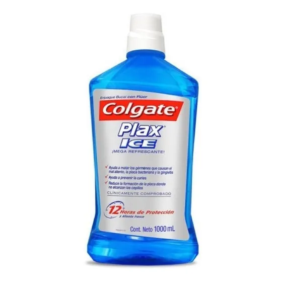 Colgate Plax Ice 1 Lt Litro Enjuague Bucal