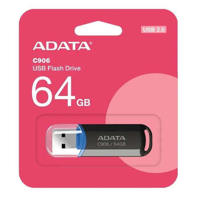 Kit 10 Adata Usb Flash C906 Classic 64 Gb 2.0 Negro