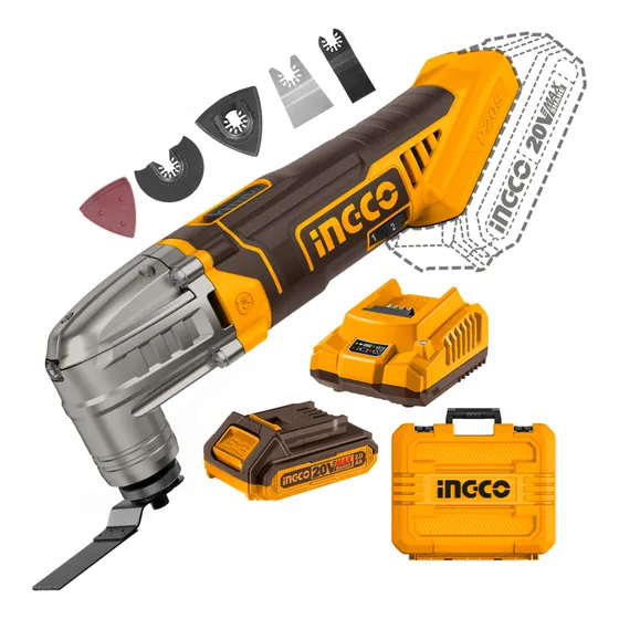 Herramienta Multifunción Oscilante Inalámbrica + Batería 2AH + Cargador