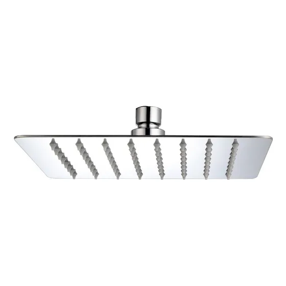 Ducha Regadera Cuadrada De Metal Cromada De Lujo 6 Pulgadas