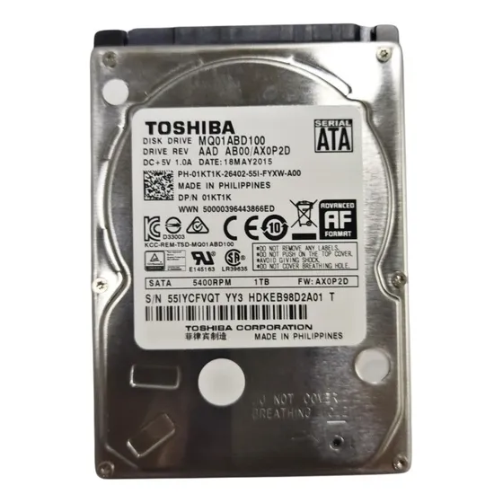 Disco Duro Nuevo De Laptop Toshiba 1tb