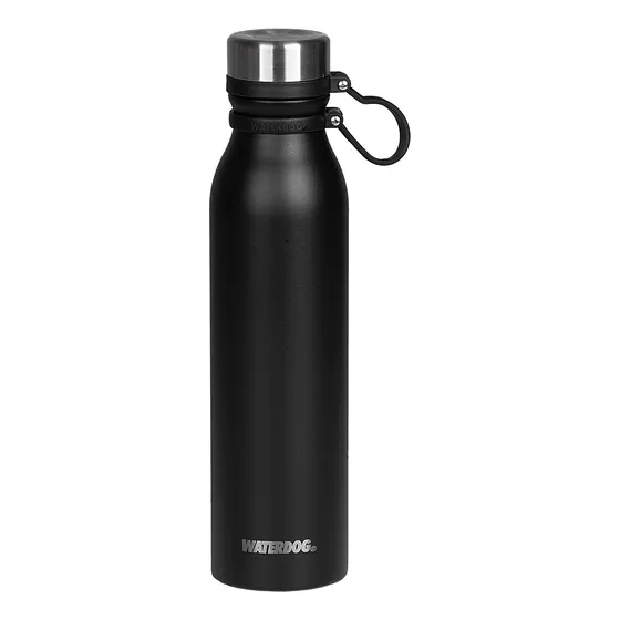 Botella Térmica Waterdog Buho 750ml Frio/calor Acero Inox Color Negro