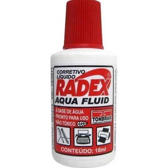 Corretivo Líquido Radex Pincel Branquinho 18 Ml