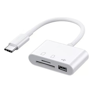 Adaptador Tipo C Leitor De Cartão De Memória Sd Tf Cf Usb C Adaptador Tipo C Leitor De Cartão De Memória Sd Tf Cf Usb C