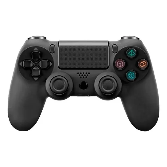 Control joystick inalámbrico Double motor Vibration 4 Wireless controller negro