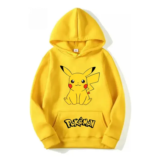 Buzo O Hoodie De Pikachu Para Niños Y Adultos
