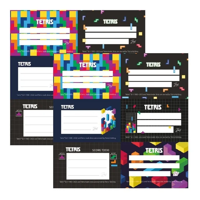 Etiquetas Escolares Fw - 2 Planchas De 6 Unidades C/u