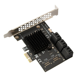 1x Pci Express A Sata3.0 De 6 Portas Pci-e X1/x4 Riser 1x Pci Express A Sata3.0 De 6 Portas Pci-e X1/x4 Riser
