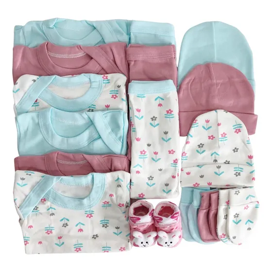 Ajuar Set De Nacimiento Bebé Niña 0-3 Meses ( 15 Piezas).