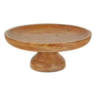 Mela Artisans Frutero De Madera Con Pies (mangowood, Natura. Mela Artisans Frutero De Madera Con Pies (mangowood, Natura.