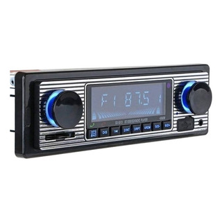 1 Din Retro Clásico Estéreo De Coche Con Bluetooth Auxiliar 1 Din Retro Clásico Estéreo De Coche Con Bluetooth Auxiliar