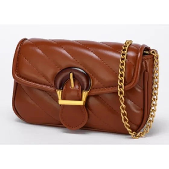 Siihenrry - Bolso De Cuero Vegano Mate Djb-0114-br Marrón Diseño De La Tela Liso