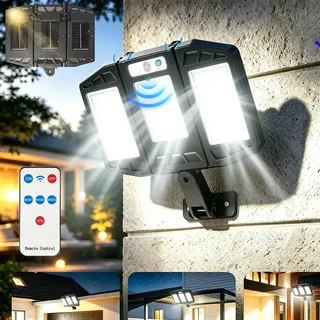 Lámpara Solar de Pared Liying LED Con Sensor de Movimiento y 3 Cabezales