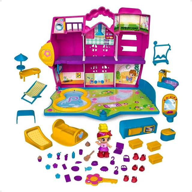 Muñeca Pinypon Accion Apartamento Maletin Accesorios Premium