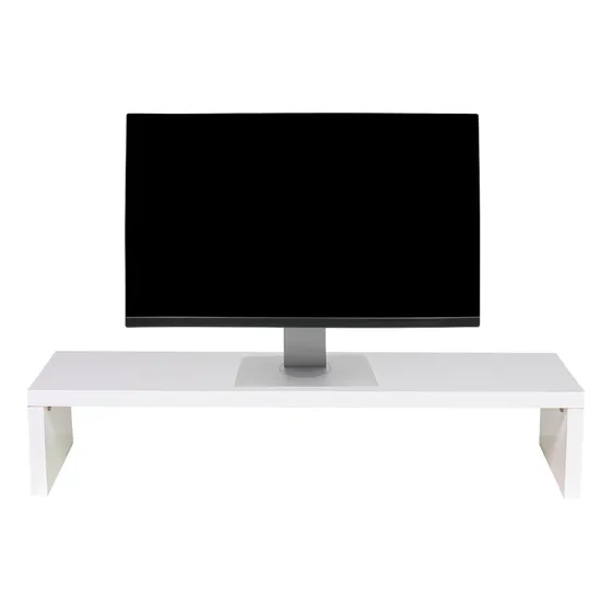 Base Suporte Elevado Para Monitor De Mesa 60cm Mdf Branco
