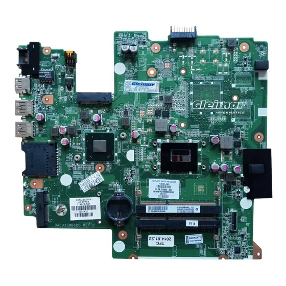 Placa Mãe Hp 14-b Core I3 Da0u33mb6d0 Da0u33mb6e0 C/ Nfe