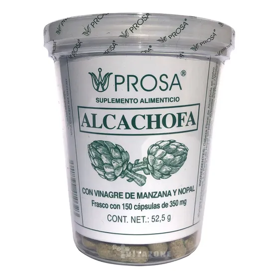 Alcachofa 150 Cáps Vinagre De Manzana Y Nopal Prosa. Sabor Sin Sabor