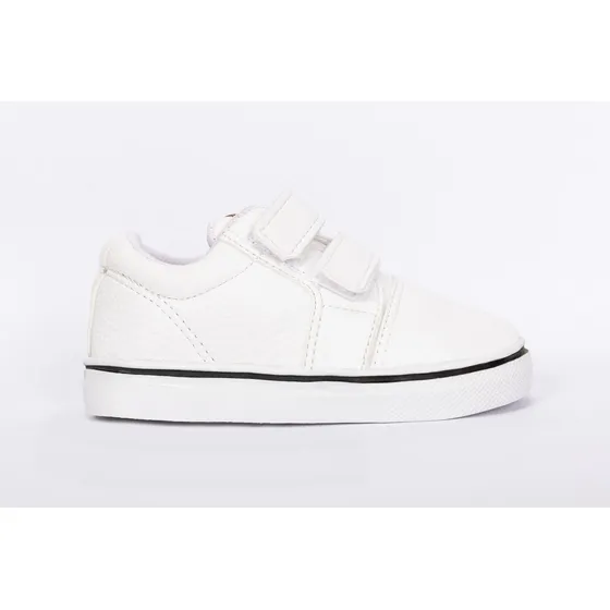 Zapatillas Bebes Abrojo Blanco Ecocuero Talles Del 17 Al 26