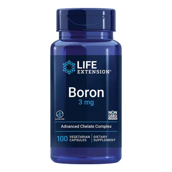Suplemento Life Extension Boro 3 Mg 100 Cápsulas
