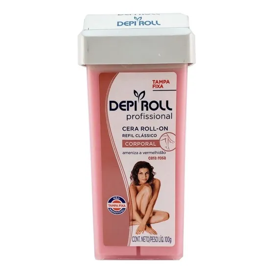 Cera Depiroll En Roll-On Rosa Para Piel Sensible 100gr