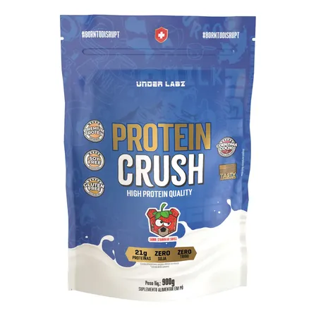 Protein Crush Refil 900g Under Labz Sabor Strawbear