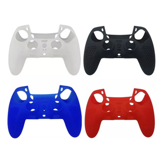 Capa Silicone Para Controle Dualsense Edge 5 Ps5 + Par Grips Capa Silicone Para Controle Dualsense Edge 5 Ps5 + Par Grips