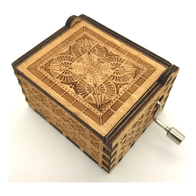 Caja Musical Imagine - A Manecilla -madera-  6.4x5.1x3.7cm