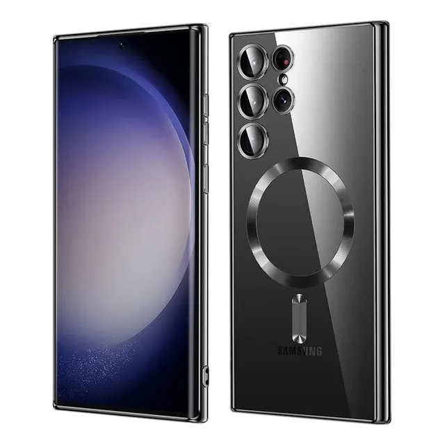 Carcasa Case Estuche Funda Forro Para Samsung Magnético | S25 | S24 | S23 | S22 | S21 | Plus | Ultra | Fe | Magsafe + Protector Cámaras Incluido