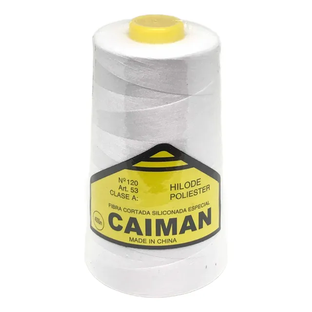 Hilo Poliéster Fibra Cortada Caimán X 4000m. Envío Full