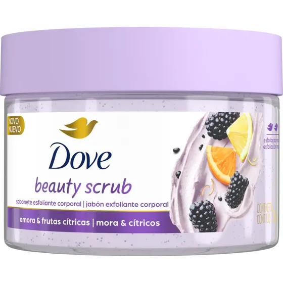 Dove Beauty Scrub Esfoliante Corporal Amora & Frutas Cítricas 280g