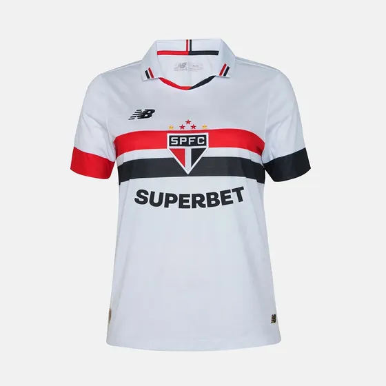 Camisa New Balance São Paulo I 2024/25 Torcedora Feminina