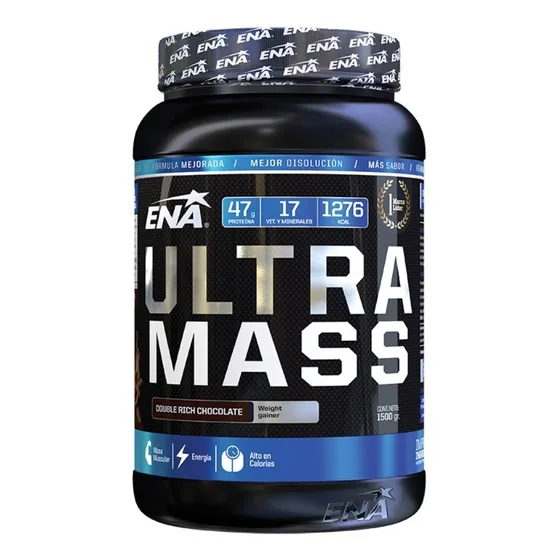 Ultra Mass Ena X 1500 Grs. Gainer. Proteina + Carbohidratos.