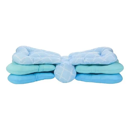 Almohada Para Amamantar Ajustable 3 Niveles Multiuso Celeste