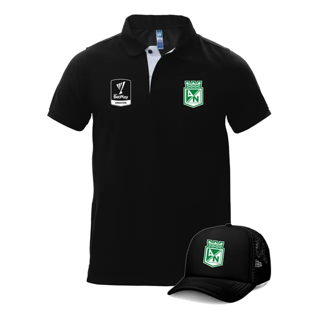 Camiseta Polo + Gorra Atletico Nacional  Futbol Verdolaga
