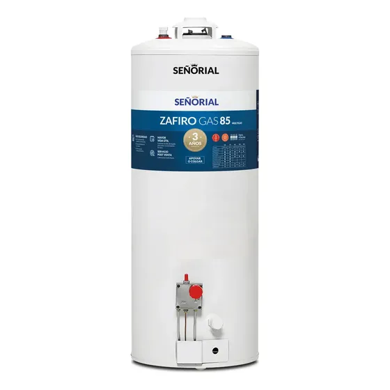 Termotanque Multigas Señorial TSZP1-85 Zafiro Color Blanco