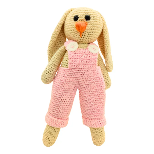 Conejo Amigurumi Tejido Crochet Juguete Sensorial De Apego