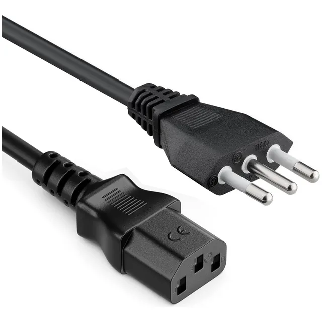 Cable De Poder Interlock A 3 En Linea Negro